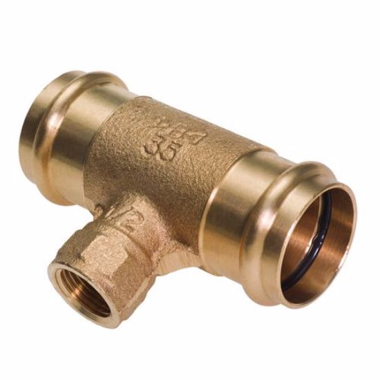 Picture of Conex B Press Water Tee with Female Threaded Branch  Tee 15 x 15 x 1/2"