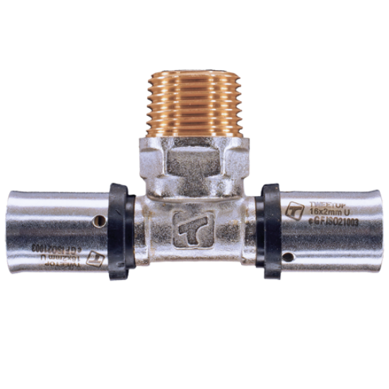 Picture of PressIT Heating/Water Male Thread Tee 20x1/2x20