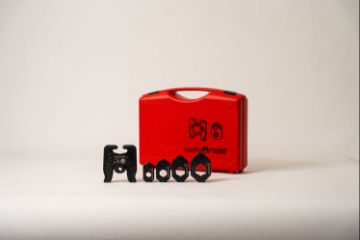 Picture of Novopress Angled Tong Set complete with V15, V22, V28, V35 SZB201 Adaptor and Kit Box